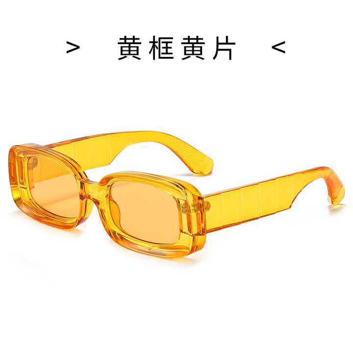 Women's Square Sunglasses with Transparent Frame Bowlift