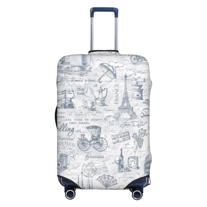 Unisex stretch suitcase cover with elastic fabric, zipper opening and cute pattern Bowlift