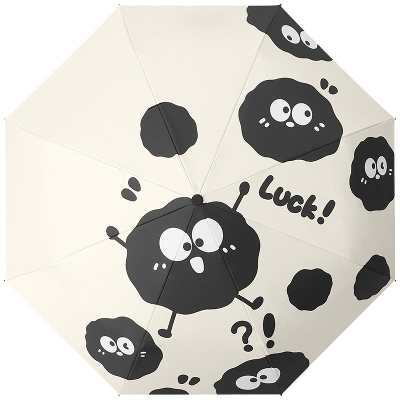 Ladies Foldable Umbrella with Humorous Design Bowlift