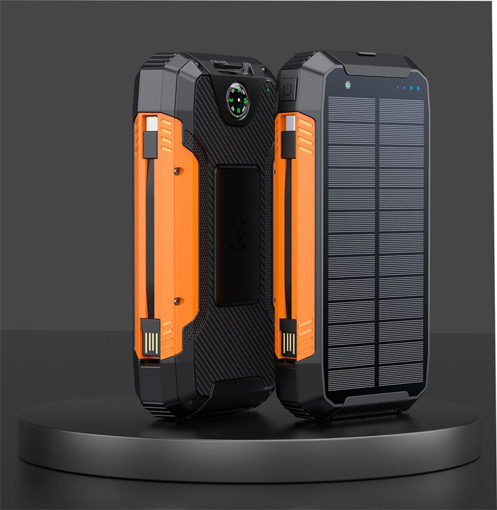 Robust Solar Power Bank with Multifunctional Charging Port Bowlift