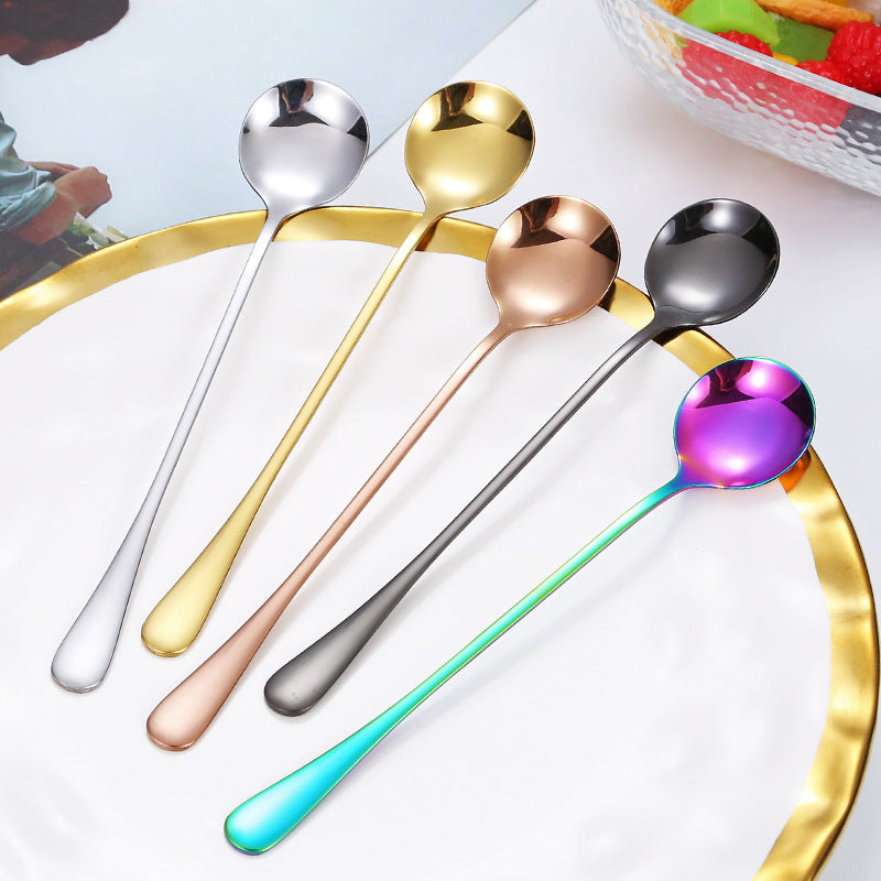 Elegant teaspoon with polished gold surface Bowlift