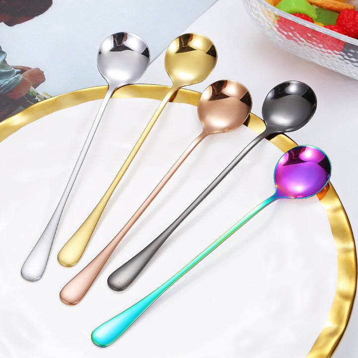 Elegant teaspoon with polished gold surface Bowlift