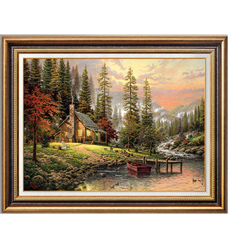 Framed Picturesque Countryside Landscape Artwork