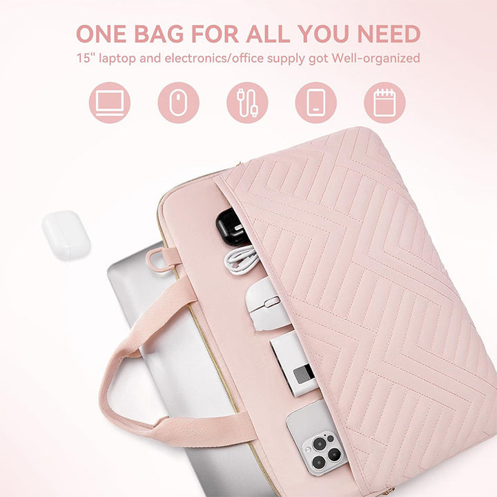 Padded Laptop Sleeve with Removable Shoulder Strap Bowlift