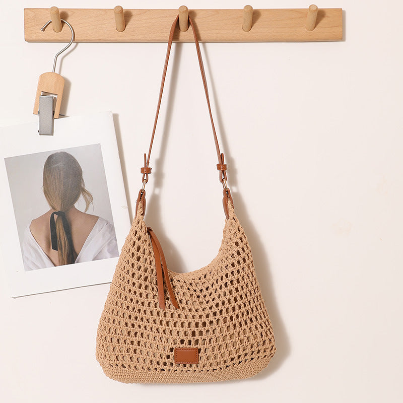 Handmade Crocheted Shoulder Bag Bowlift