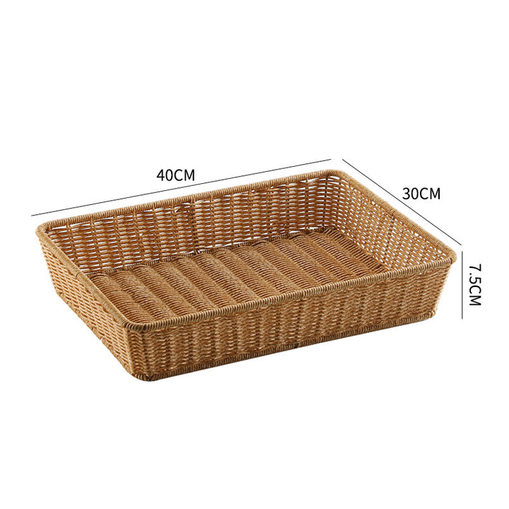 Handwoven Rectangular Storage Tray Bowlift