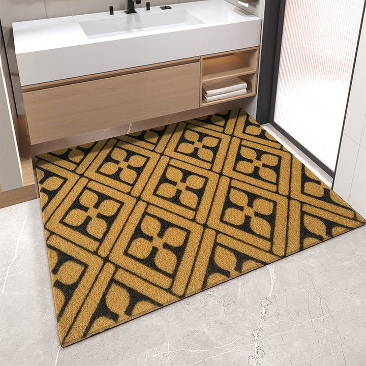 Decorative Stripe Pattern Bath Mat Bowlift