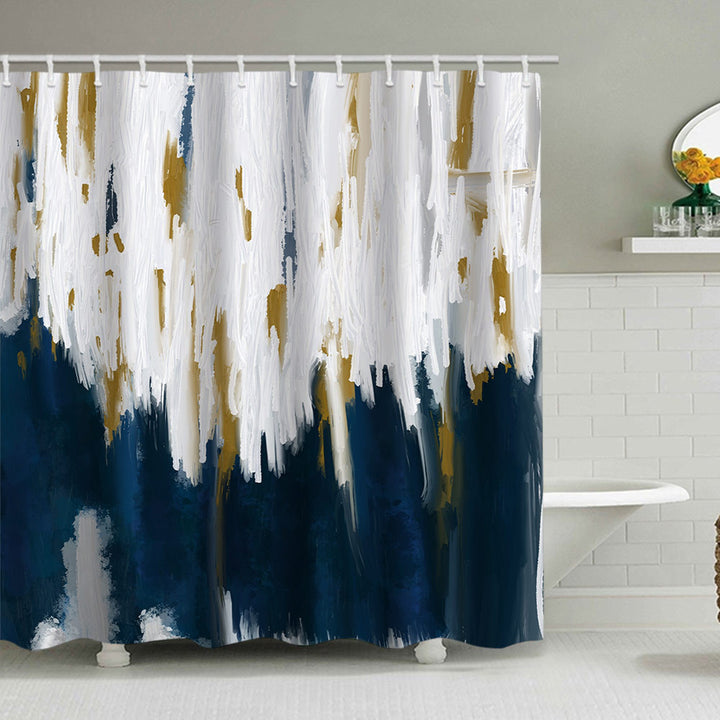 Geometric Motif Shower Curtain Bowlift