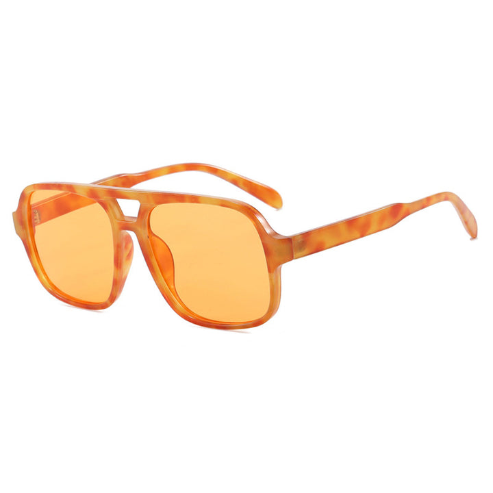 Women's modern square sunglasses with stylish transparent frame Bowlift