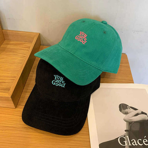 Men's Casual Distressed Message Baseball Cap Bowlift