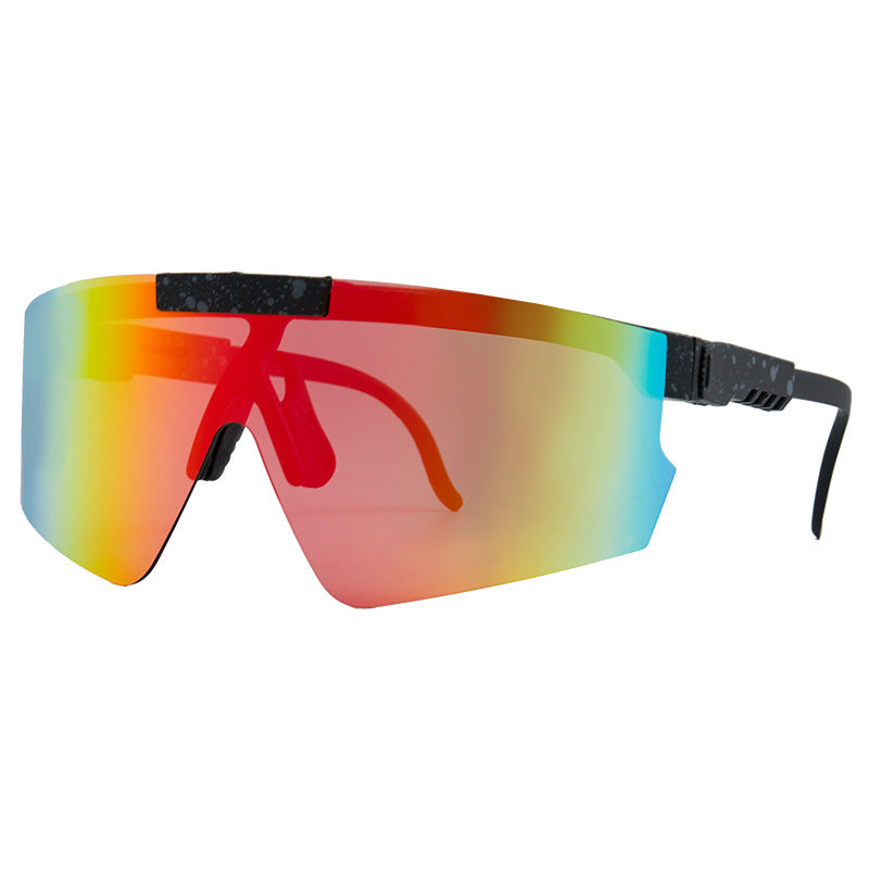 Unisex Futuristic Oversized Shield Sunglasses Bowlift