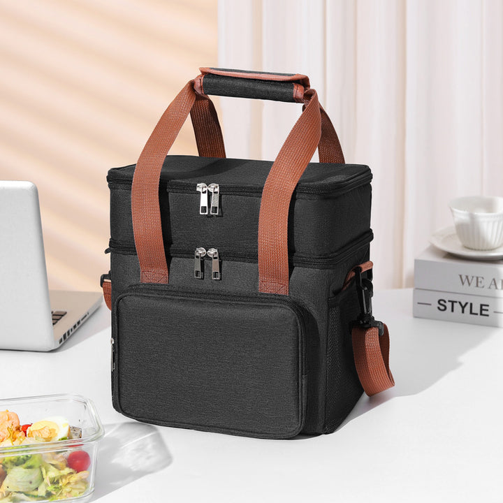 Insulated Multi-Compartment Food Cooler Tote Bowlift