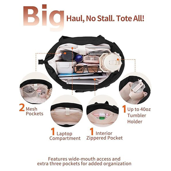 Elegant shopping bag with side pockets Bowlift