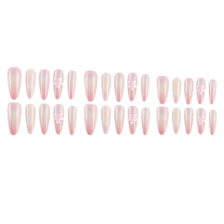 Elegant Floral Press-On Nails Bowlift