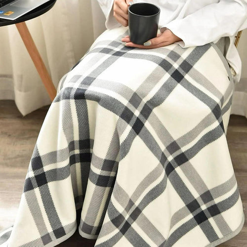 Cozy Plaid Blanket From Bowlift