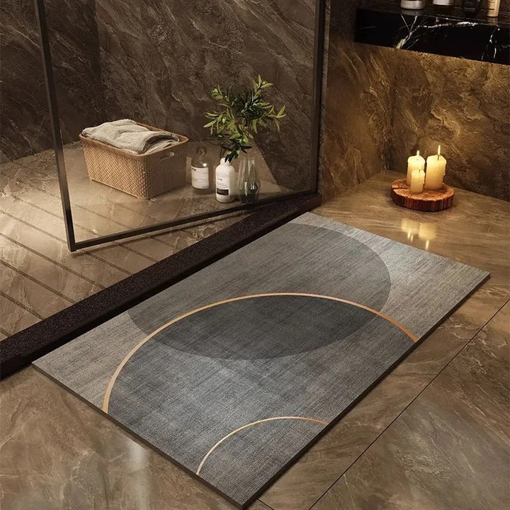 Modern Geometric Bath Mat Bowlift