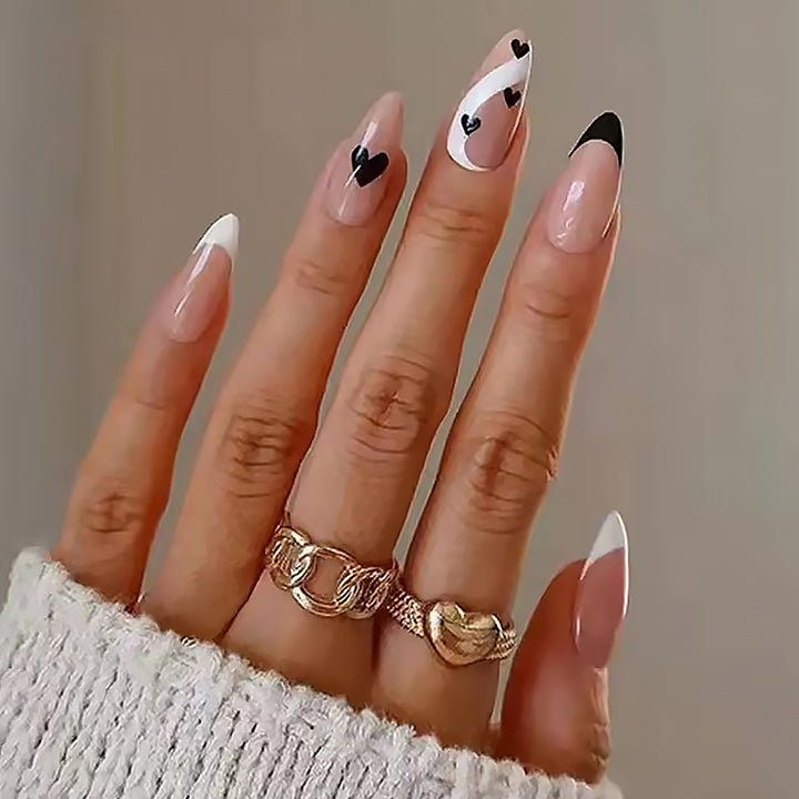 Artificial nails with floral minimalism Bowlift