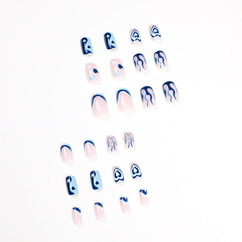 Artful Nail Art with Hearts and Geometric Patterns Bowlift