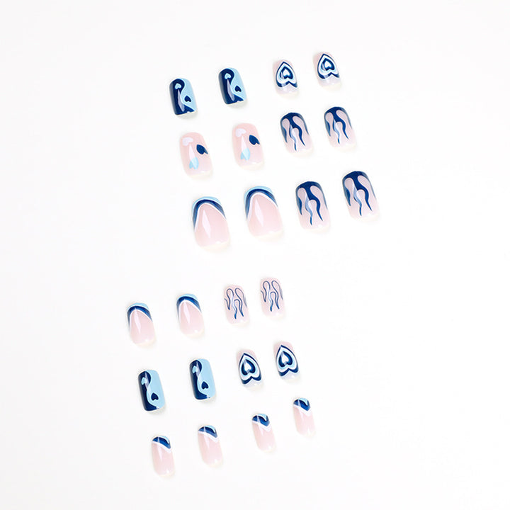 Artful Nail Art with Hearts and Geometric Patterns Bowlift