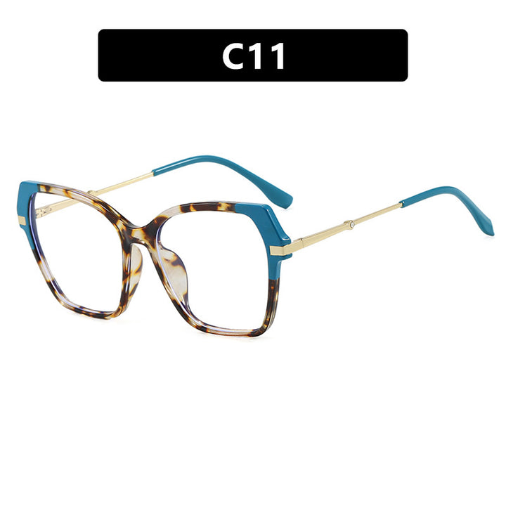 Ladies square sunglasses with elegant metal frame and protective UV filter Bowlift