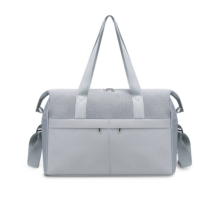Sporty tote bag with breathable mesh material and multifunctional pockets Bowlift