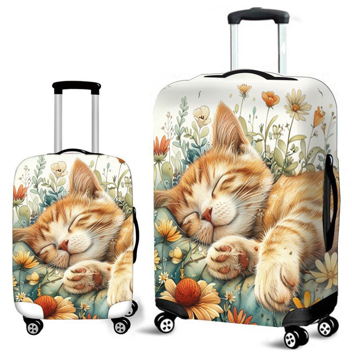 Unisex hard-shell travel suitcase with creative giraffe motif Bowlift