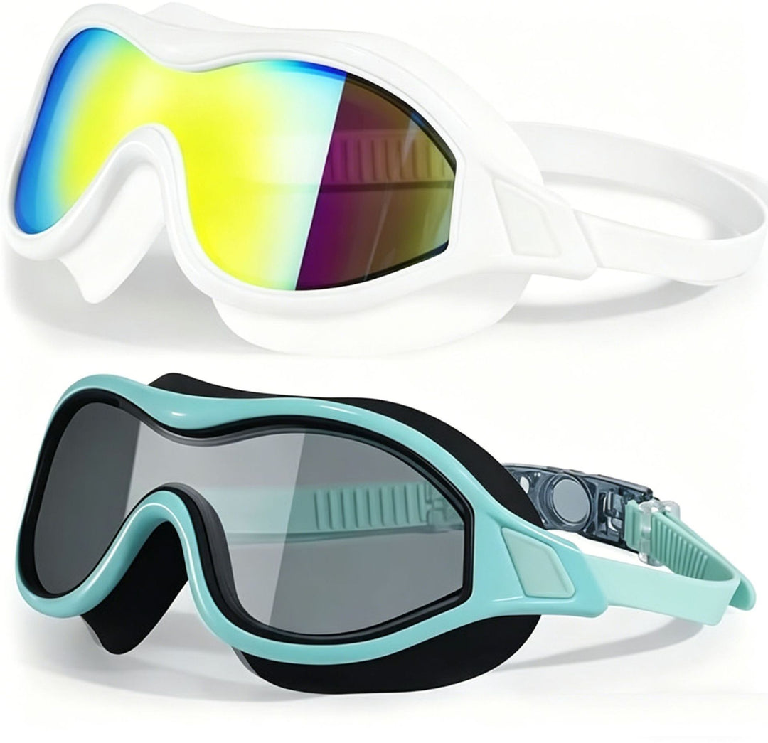 Swim mask with ergonomic design Bowlift