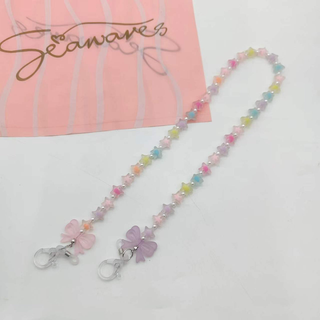 Trendy Glasses Chain with Star Design Bowlift