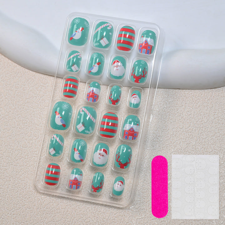 Themed Summer Beach Nail Art Press-On Nails Bowlift