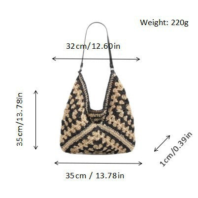 Hand-knotted shoulder bag Bowlift
