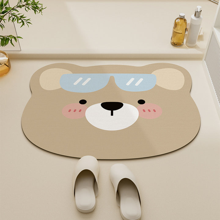 Cute Frog Design Bath Mat