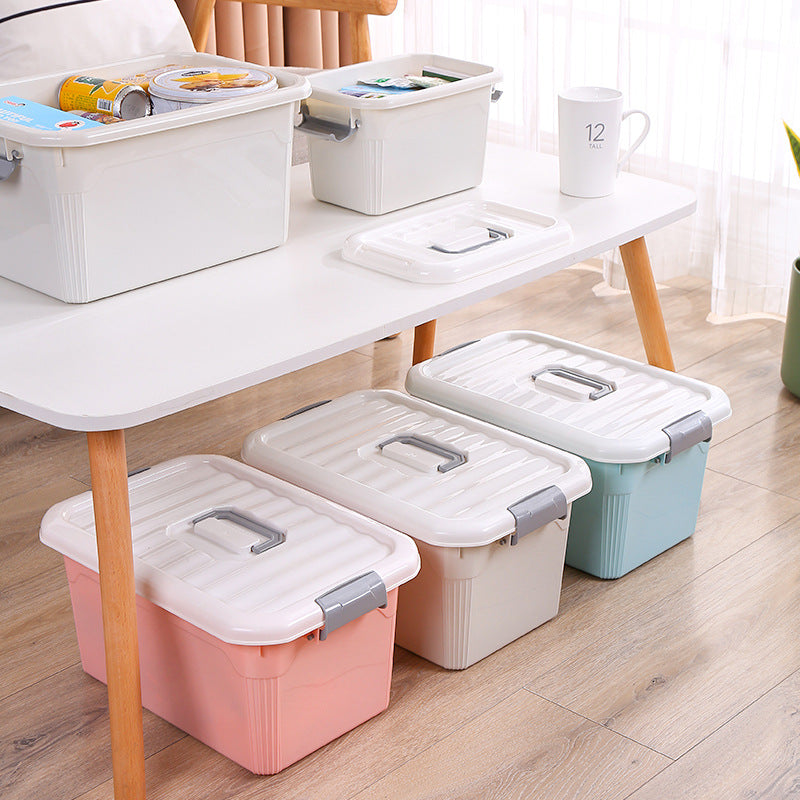 Practical storage box with lid Bowlift