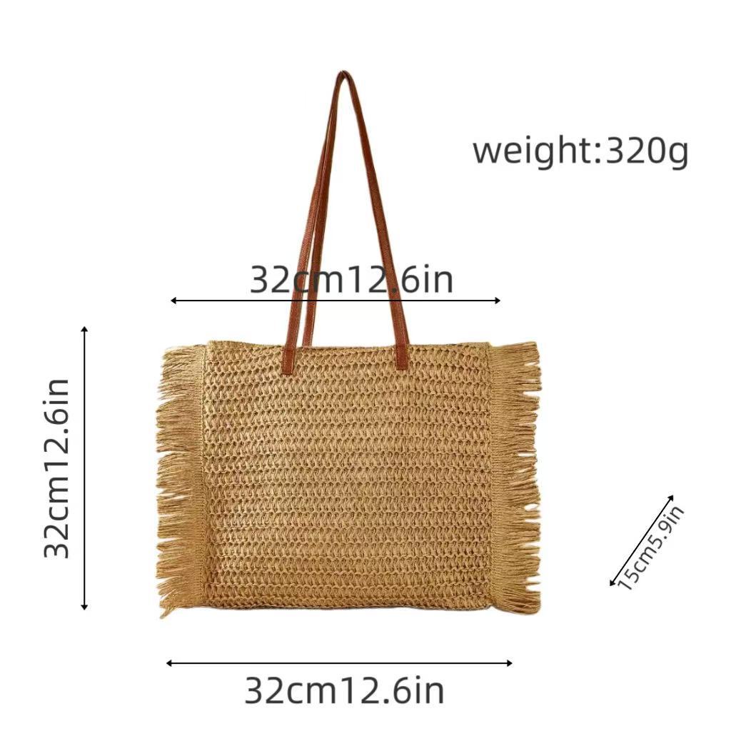 Elegant Raffia Shopping Bag Bowlift