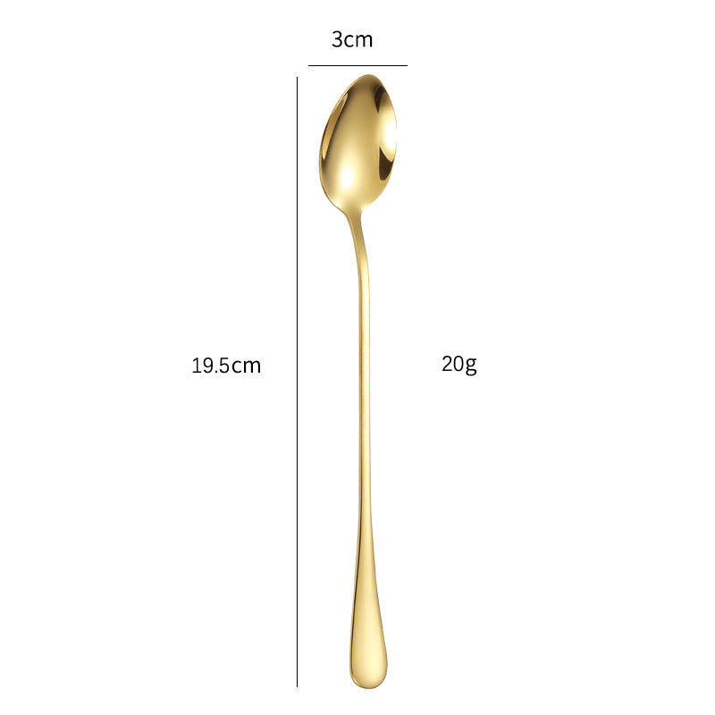 Elegant teaspoon with polished gold surface Bowlift