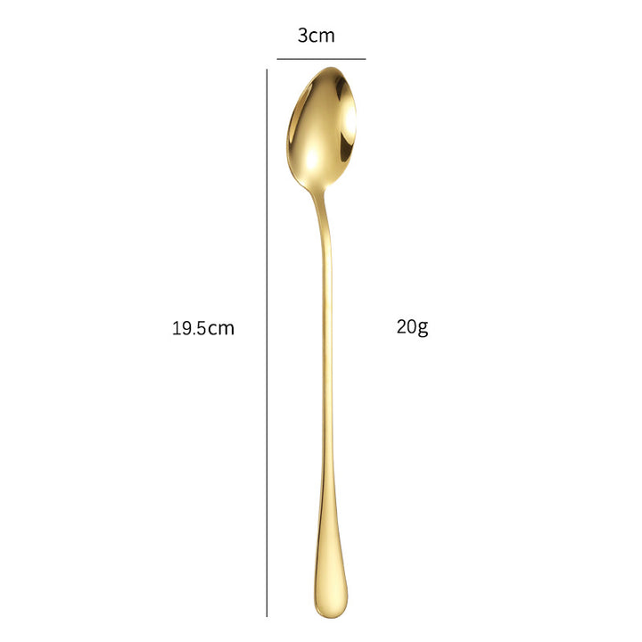 Elegant teaspoon with polished gold surface Bowlift