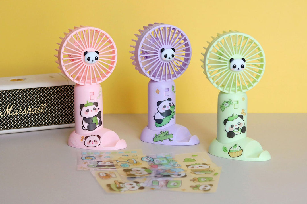 Unisex Portable Mini-Panda Fan Bowlift