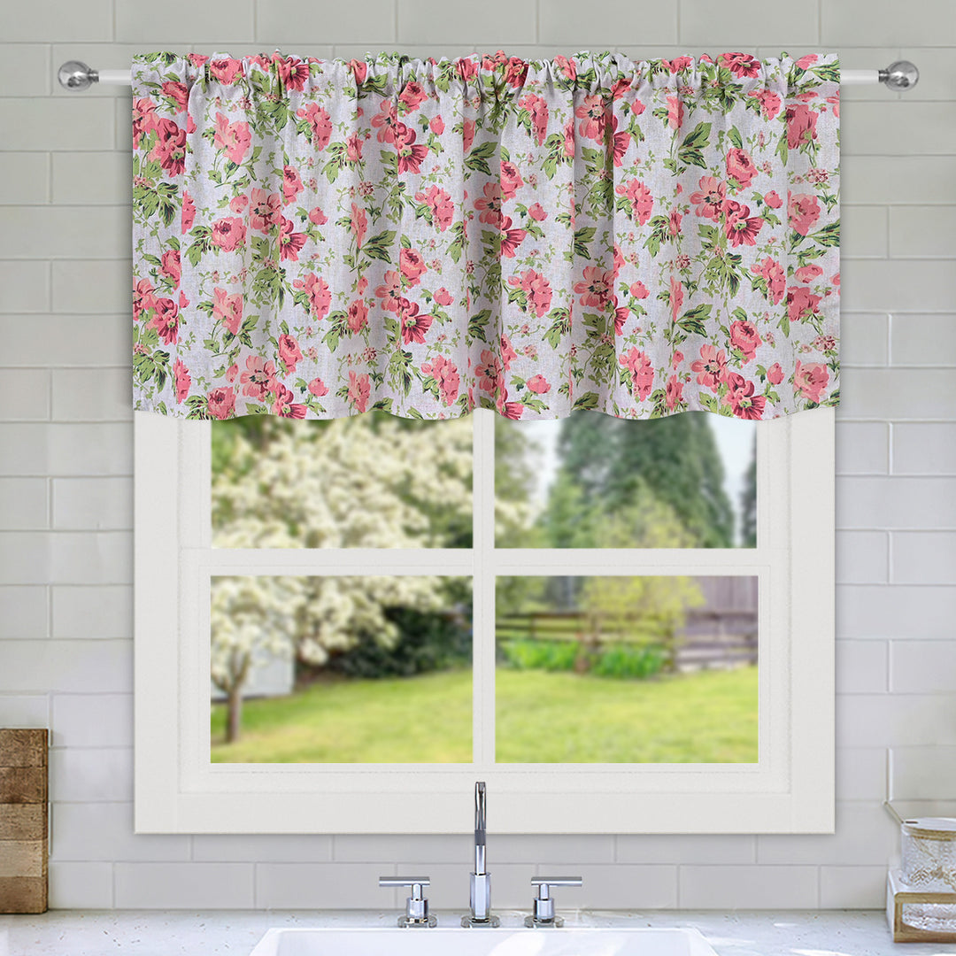 Botanical Print Window Curtain