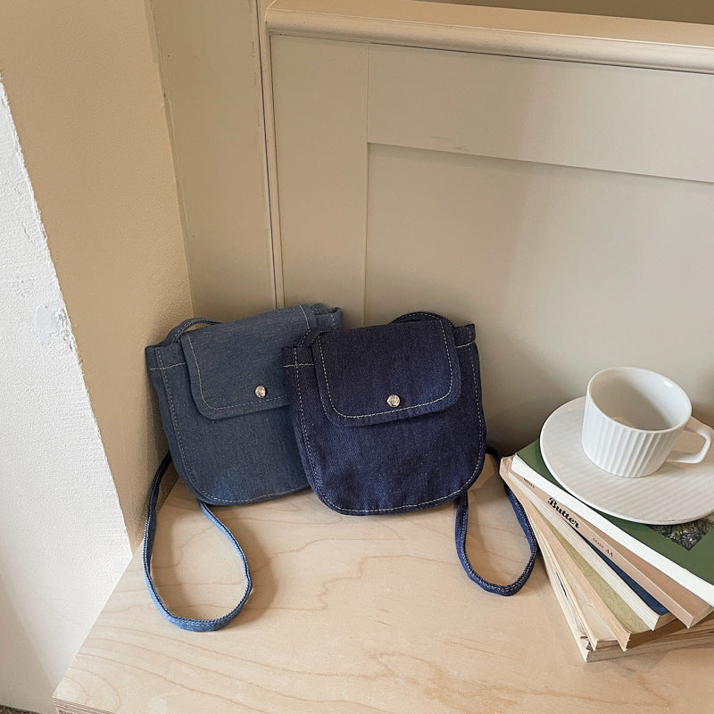 WoVintage Denim Crossbody Bag Bowlift