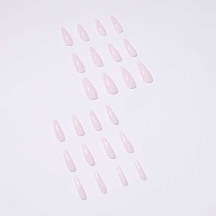 Artistic Nail Extensions with Elegant Fluid Design Bowlift