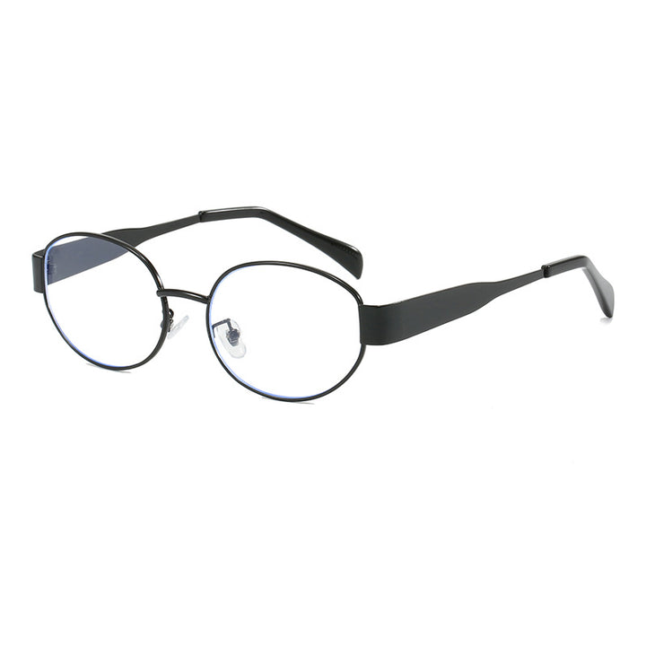 Oval sunglasses with elegant metal frame Bowlift