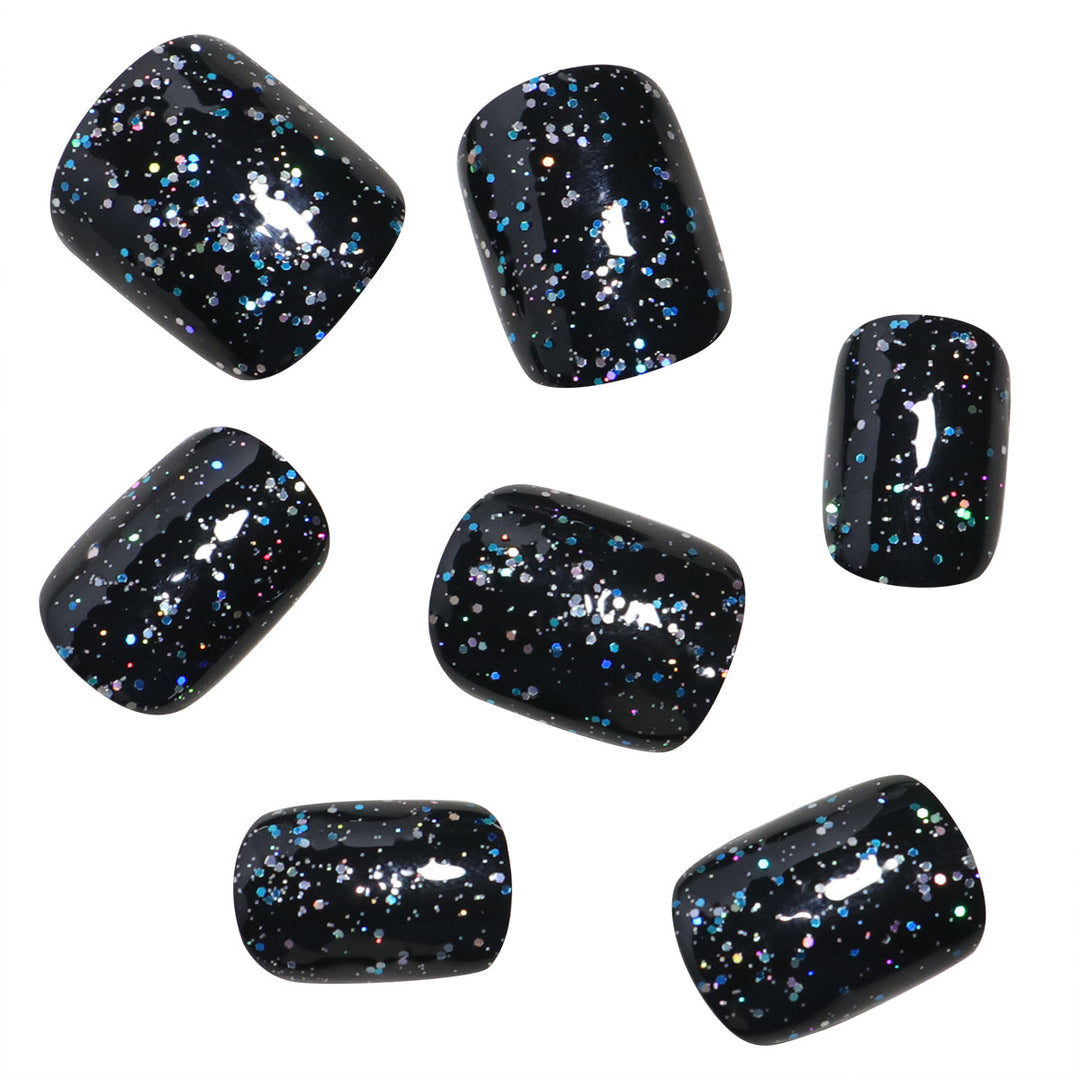 Sparkling Glitter Press-On Nails Bowlift