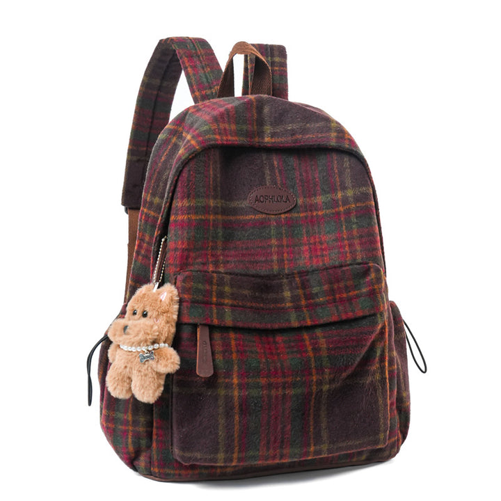 Cozy Patterned School Backpack Bowlift