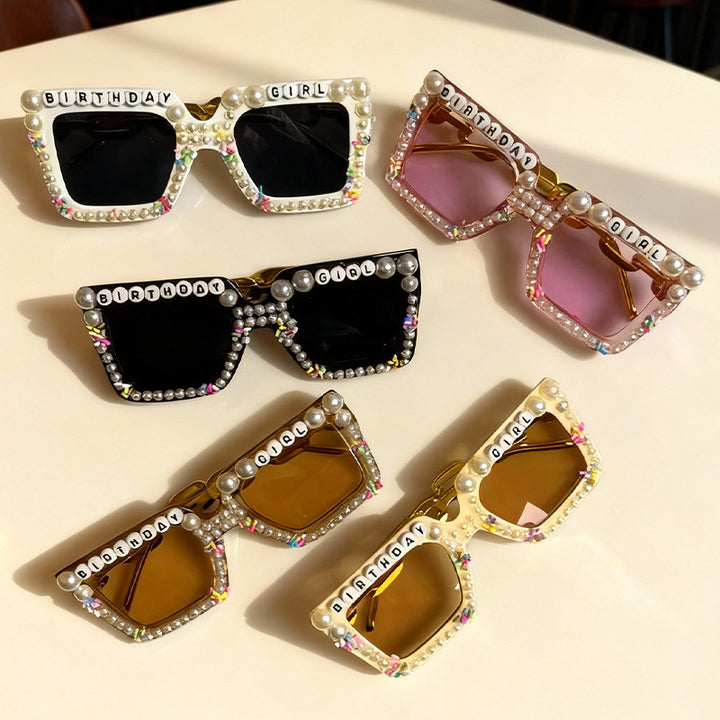 Playful Birthday-Themed Statement Sunglasses Bowlift