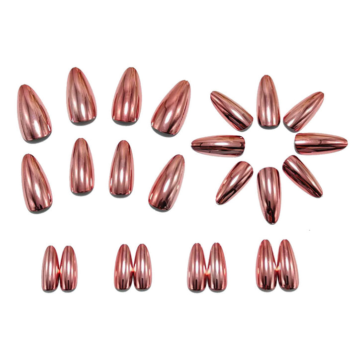 High-gloss artificial nails in modern design Bowlift