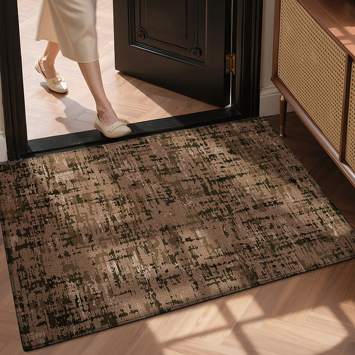 Plaid Pattern Welcome Mat Bowlift