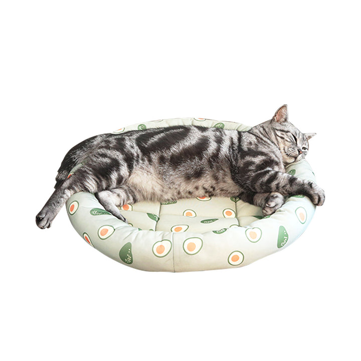 Avocado-Themed Cat Bed