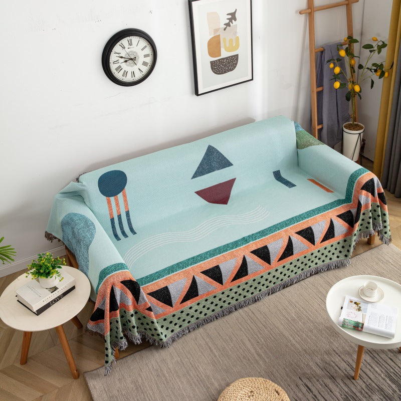 Geometric Pattern Decorative Throw Blanket