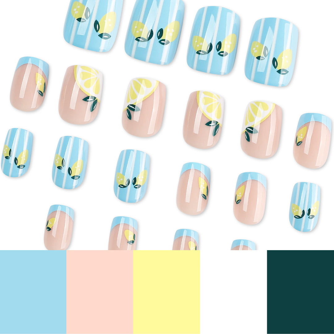Artful Nail Art with Fruity Lemon Design Bowlift
