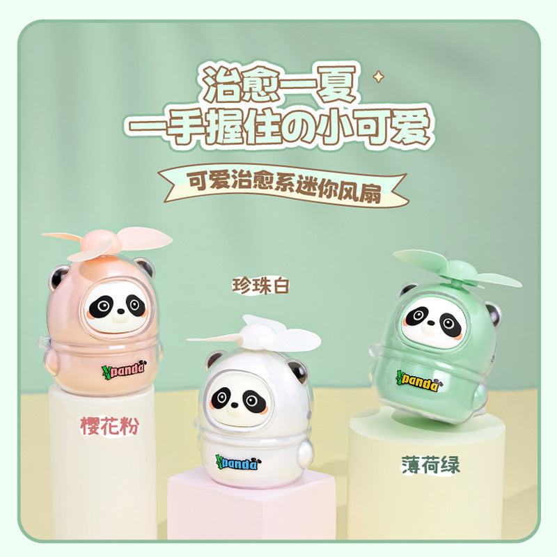 Women's Interactive Mini Fan with Panda Design Bowlift