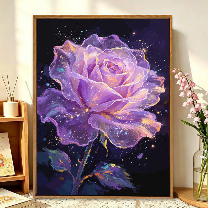 Floral Galaxy Canvas Art Bowlift